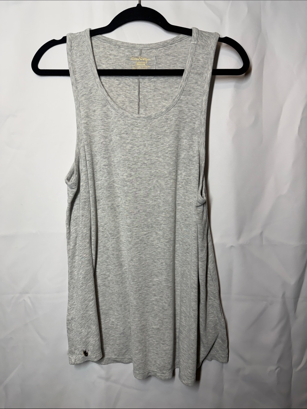 Lilly Pulitzer Light Gray Scoop Neck Tank